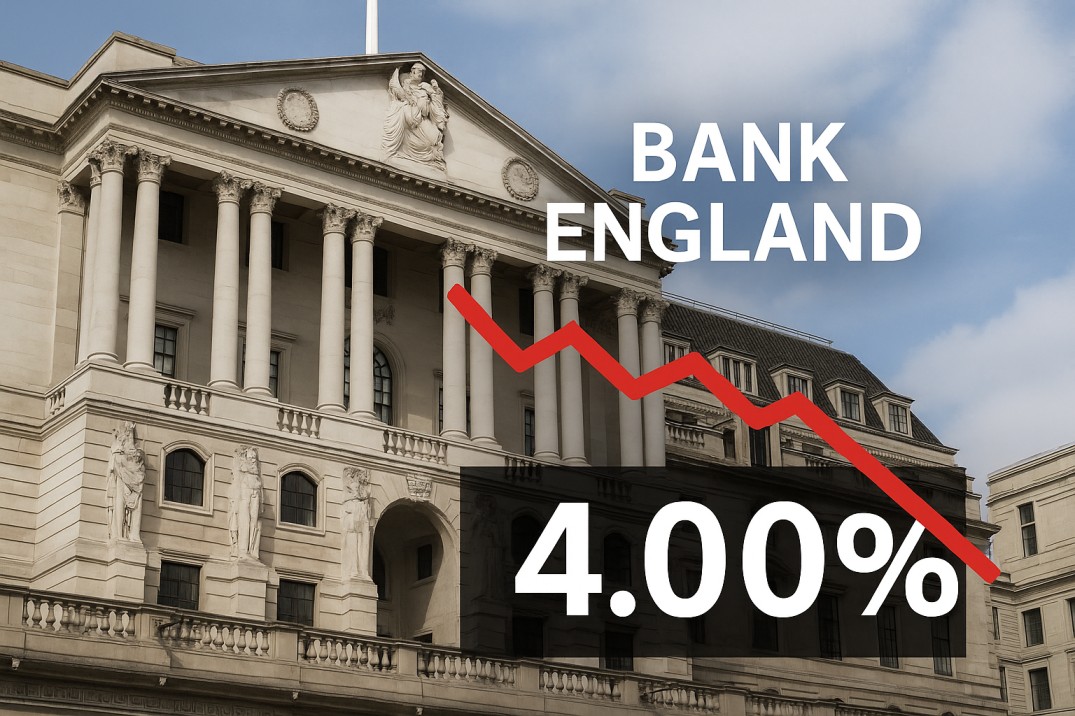 Bank of England base rate cut to 4.00%